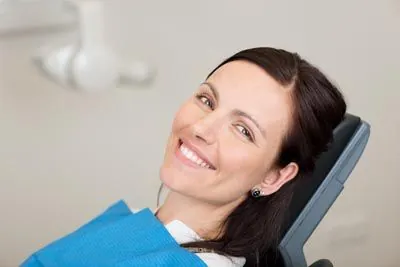 patient smiling during her dental appointment at Comfort Dental Meadowbrook