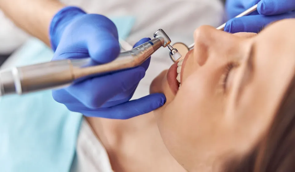 patient getting dental work at Garland dental office Comfort Dental Meadowbrook